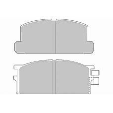 FD6530V NECTO Комплект тормозных колодок, дисковый тормоз