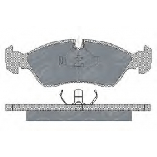 SP 158 PR SCT Комплект тормозных колодок, дисковый тормоз