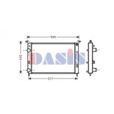 080086N AKS DASIS Радиатор, охлаждение двигателя