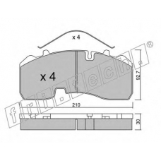 611.0 fri.tech. Комплект тормозных колодок, дисковый тормоз