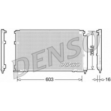 DCN50047 DENSO Конденсатор, кондиционер