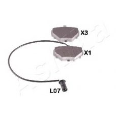 51-0L-L07 Ashika Комплект тормозных колодок, дисковый тормоз
