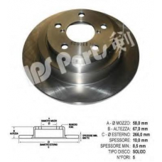 IBP-1701 IPS Parts Тормозной диск