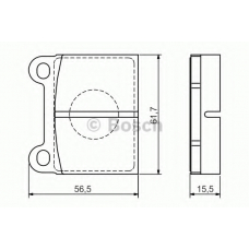 0 986 495 078 BOSCH Комплект тормозных колодок, дисковый тормоз