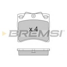 BP2554 BREMSI Комплект тормозных колодок, дисковый тормоз