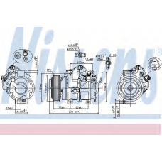 89511 NISSENS Компрессор, кондиционер