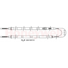 432186B BENDIX Трос, стояночная тормозная система