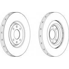 DDF1065-1 FERODO Тормозной диск