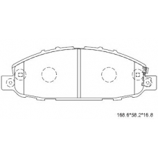 KD1475 ASIMCO Комплект тормозных колодок, дисковый тормоз