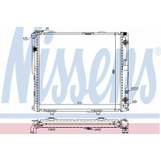 62699A NISSENS Радиатор, охлаждение двигателя