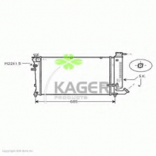 31-2800 KAGER Радиатор, охлаждение двигателя