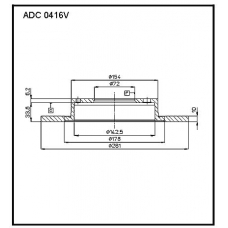 ADC 0416V Allied Nippon Гидравлические цилиндры