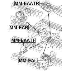 MM-EAR FEBEST Подвеска, двигатель