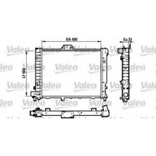 732108 VALEO Радиатор, охлаждение двигателя