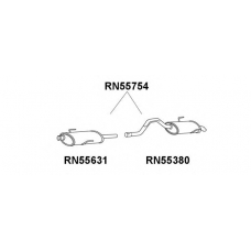 RN55380 VENEPORTE Глушитель выхлопных газов конечный