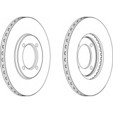 DDF607-1 FERODO Тормозной диск