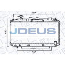 028M88 JDEUS Радиатор, охлаждение двигателя