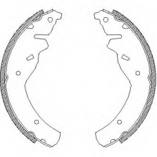 Z4118.00 WOKING Комплект тормозных колодок