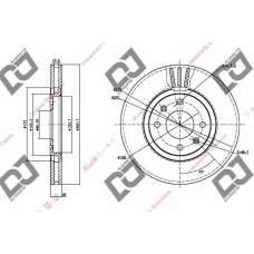 BD1312 DJ PARTS Тормозной диск