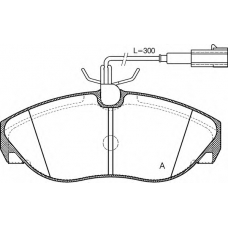 BPA0486.11 OPEN PARTS Комплект тормозных колодок, дисковый тормоз