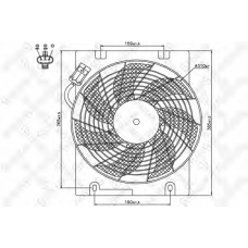 29-99266-SX STELLOX Вентилятор, охлаждение двигателя