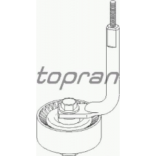 501 501 TOPRAN Натяжной ролик, поликлиновой  ремень