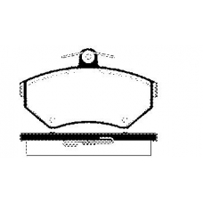 1501224746 S.b.s. Комплект тормозных колодок, дисковый тормоз