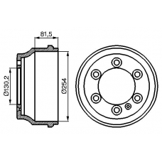 0 986 477 085 BOSCH Тормозной барабан