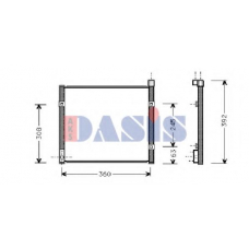 102120N AKS DASIS Конденсатор, кондиционер