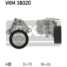 VKM 38020 SKF Натяжной ролик, поликлиновой  ремень