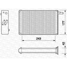 350218056000 MAGNETI MARELLI Теплообменник, отопление салона