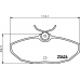 2342401 TEXTAR Комплект тормозных колодок, дисковый тормоз