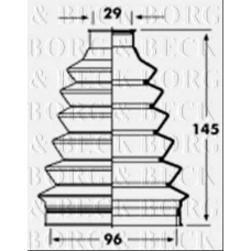 BCB2361 BORG & BECK Пыльник, приводной вал