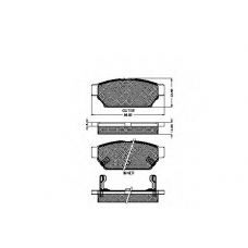 32015 SPIDAN Комплект тормозных колодок, дисковый тормоз