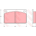 GDB576 TRW Комплект тормозных колодок, дисковый тормоз