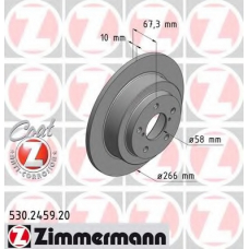 530.2459.20 ZIMMERMANN Тормозной диск