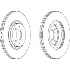 DDF252-1 FERODO Тормозной диск