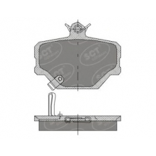 SP 405 PR SCT Комплект тормозных колодок, дисковый тормоз