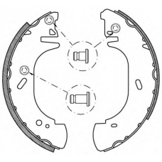 BSA2135.00 OPEN PARTS Комплект тормозных колодок