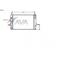 FD2060 AVA Радиатор, охлаждение двигателя