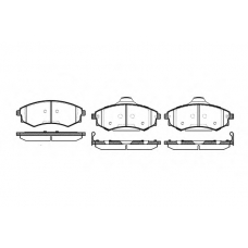 0318.06 REMSA Комплект тормозных колодок, дисковый тормоз