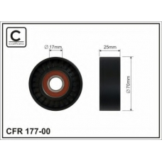 177-00 CAFFARO Натяжной ролик, поликлиновой  ремень