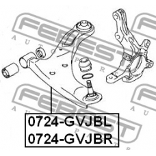 0724-GVJBR FEBEST Рычаг независимой подвески колеса, подвеска колеса