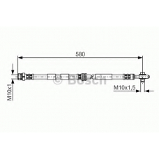 1 987 476 849 BOSCH Тормозной шланг