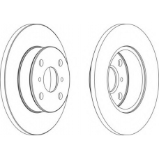 DDF412-1 FERODO Тормозной диск