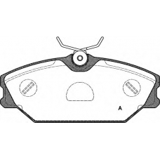 BPA0208.00 OPEN PARTS Комплект тормозных колодок, дисковый тормоз