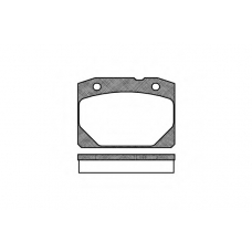 0080.00 REMSA Комплект тормозных колодок, дисковый тормоз