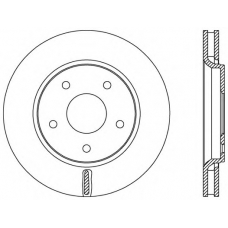 BDA2534.20 OPEN PARTS Тормозной диск