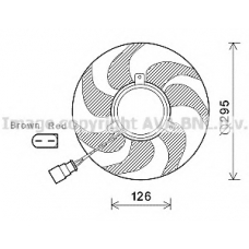 VW7535 Prasco Вентилятор, охлаждение двигателя