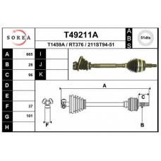 T49211A EAI Приводной вал